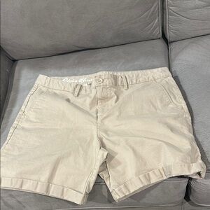 Eddie Bauer Tan Bermudas Relaxed Fit Shorts